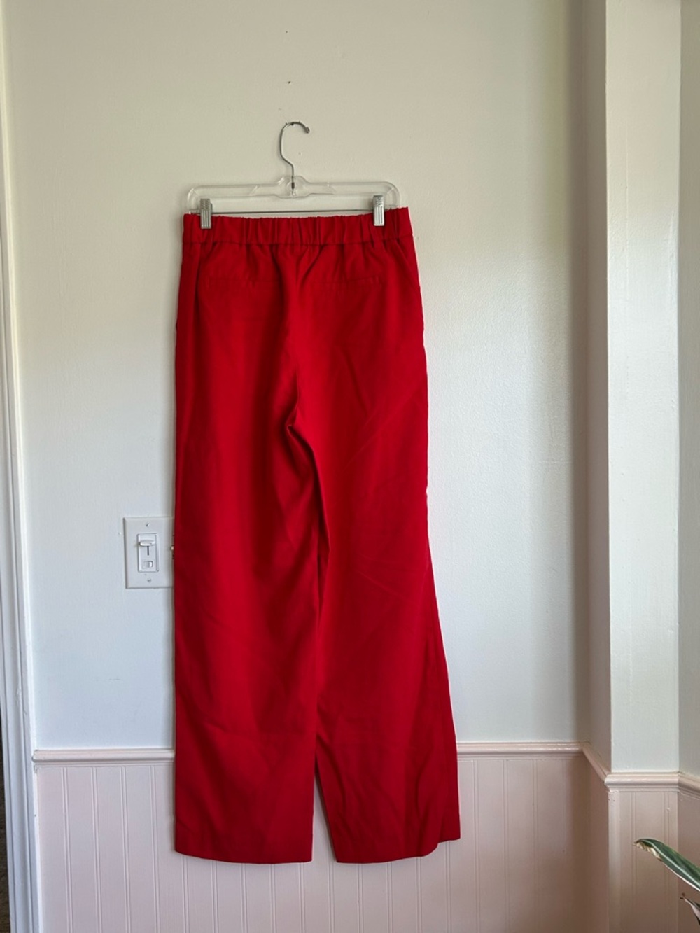 Wide Leg Red Pants Slacks Size 6 A New Day Classic Old Money Casual Preppy - Picture 3 of 7